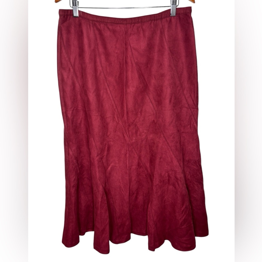 Vintage Napa Valley‎ Faux Suede Red Skirt